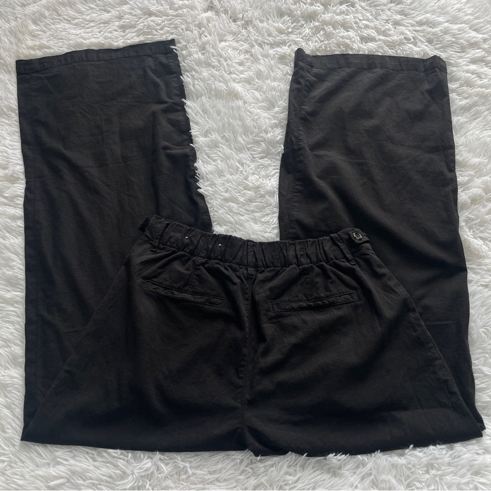 American Eagle High Rise Wide Leg Trouser Pants - Picture 7 of 8